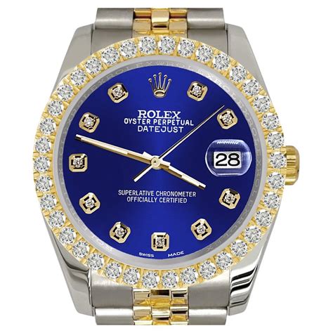 rolex datejust diamond bezel watch
